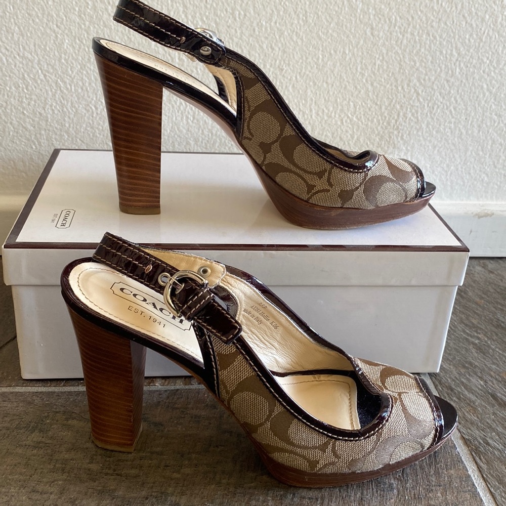 Coach Sling back heels